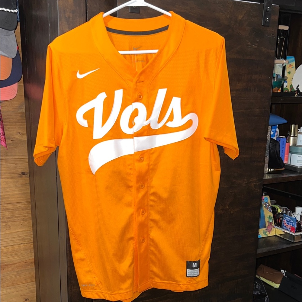 Custom Morgan Wallen Nike Orange Vols Button-Up Jersey